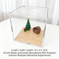 Pet holographic digital house, pet commemorative ornament, high light transmission material holographic image pet DIY